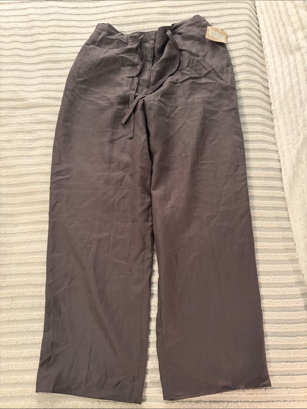 J Jill Linen High Waisted Linen Wide Leg Trousers 10 P